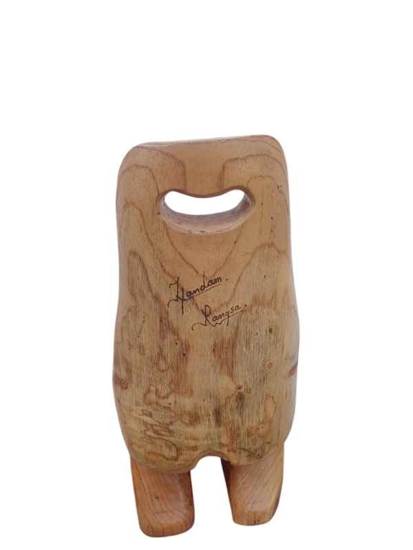 WhatsApp Image 2026-01-22 at 10.53.45 AM Mollongga Am·pok | Natural Traditional Wooden Stool | Handcrafted by Handam Rangsa | 8 × 8 × 16 Inch | 4 kg