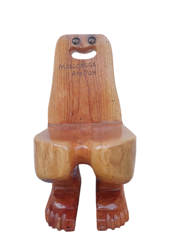 WhatsApp Image 2026-01-22 at 10.53.46 AM Mollongga Am·pok | Natural Traditional Wooden Stool | Handcrafted by Handam Rangsa | 8 × 8 × 16 Inch | 4 kg
