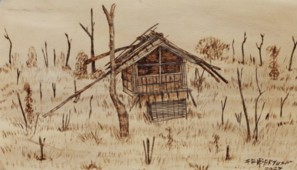 cropped-jamadal1.png Handmade Wood Burning Artwork – Traditional Jhum Cultivation Shelter (A·ba Jamadal), Garo Hills, India