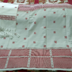 Loin Loom Traditional White Dakmanda with Chuni