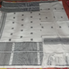 Loin Loom Traditional Reshmi White Dakmanda with Chuni